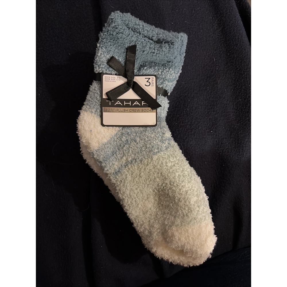 Tahari Soft Plush Cozy Socks for Women Set Of 3 pairs - Multi Color - Size 5-10